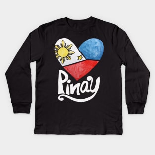 Pinay Kids Long Sleeve T-Shirt